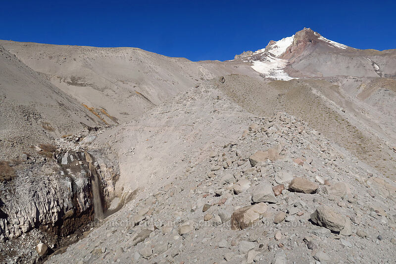 Mimie Falls & Mount Hood [White River Canyon, Mt. Hood Wilderness, Hood River County, Oregon]
