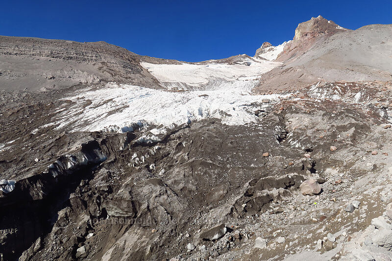 White River Glacier & Mount Hood [White River Canyon, Mt. Hood Wilderness, Hood River County, Oregon]