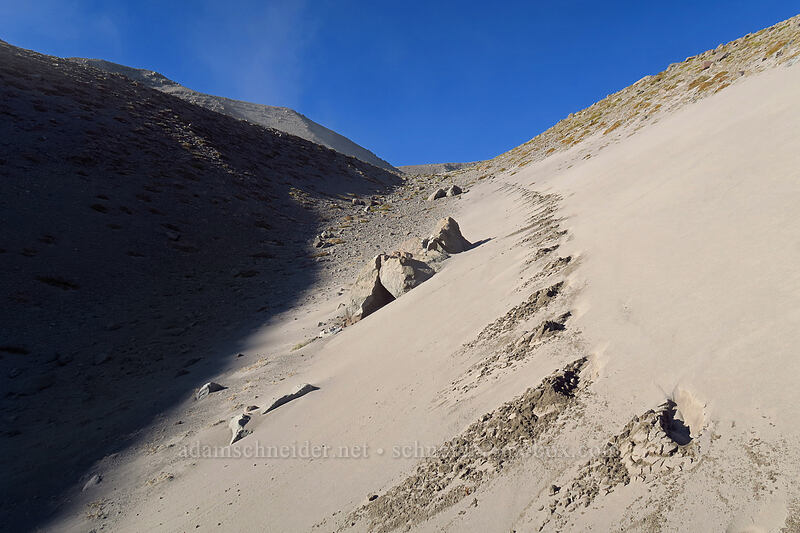 sandy moraine [White River Canyon, Mt. Hood Wilderness, Hood River County, Oregon]
