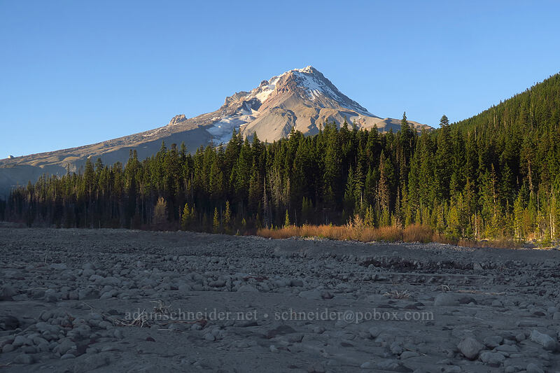 Mount Hood & White River [White River Canyon, Mt. Hood Wilderness, Hood River County, Oregon]