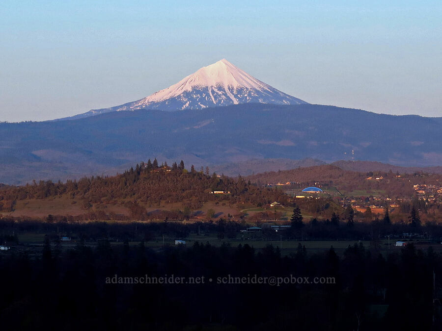 Mount McLoughlin at sunset [Upper Table Rock Trail, Jackson County, Oregon]