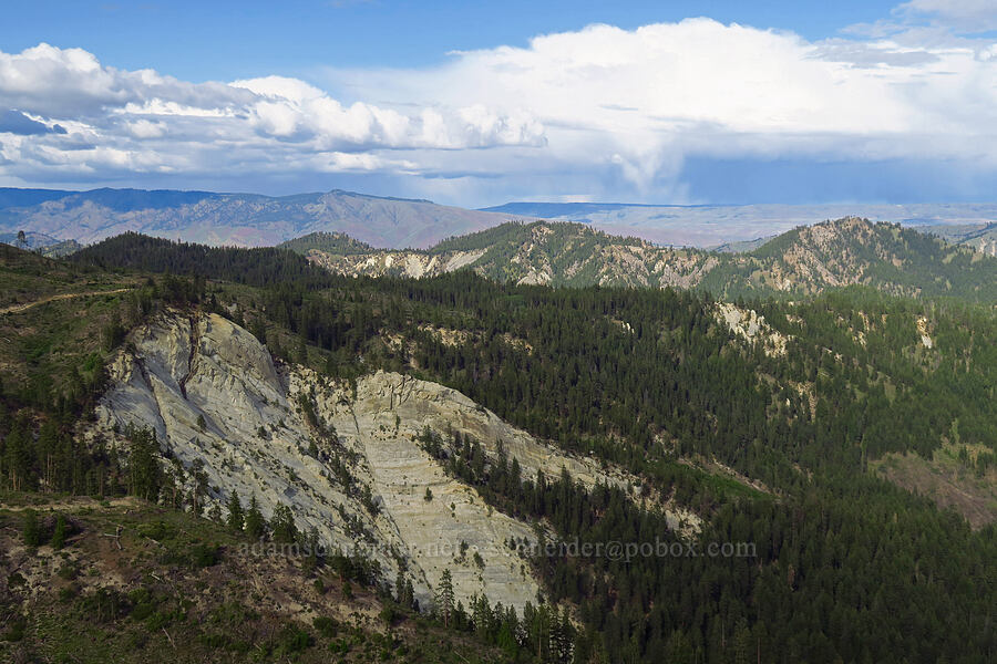 view to the northeast [Forest Road 7200, Chelan County, Washington]