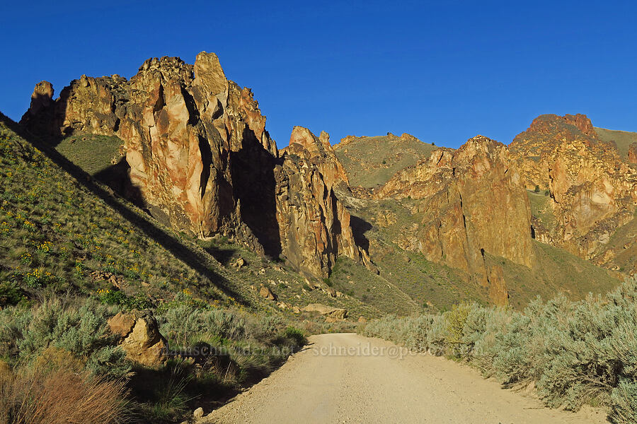 tuff formations [Leslie Gulch, Malheur County, Oregon]