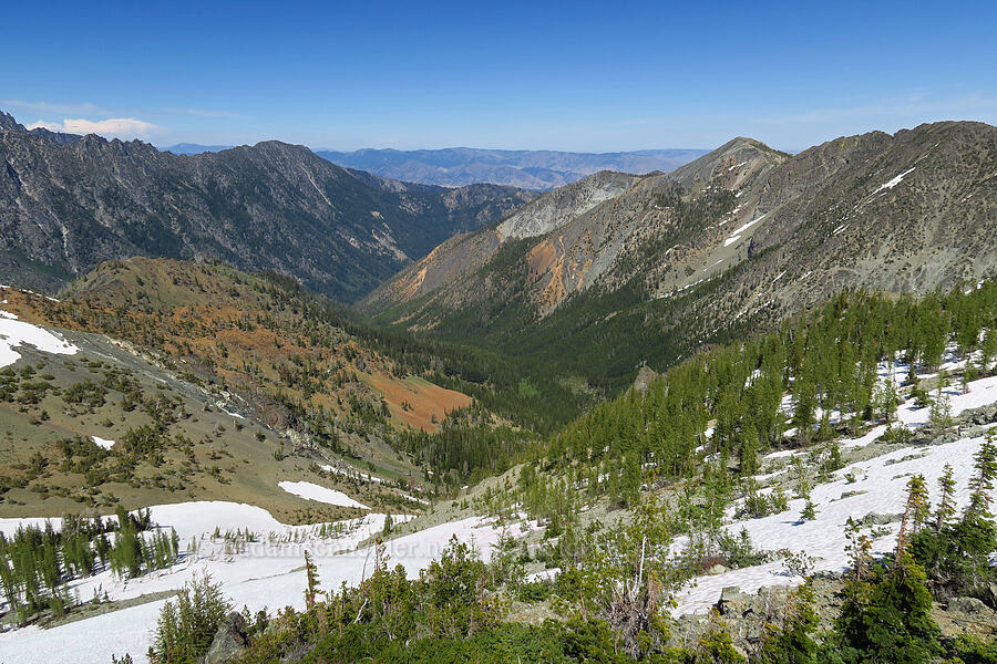 Falls Creek Basin & Three Brothers [Navaho Peak, Okanogan-Wenatchee National Forest, Chelan County, Washington]