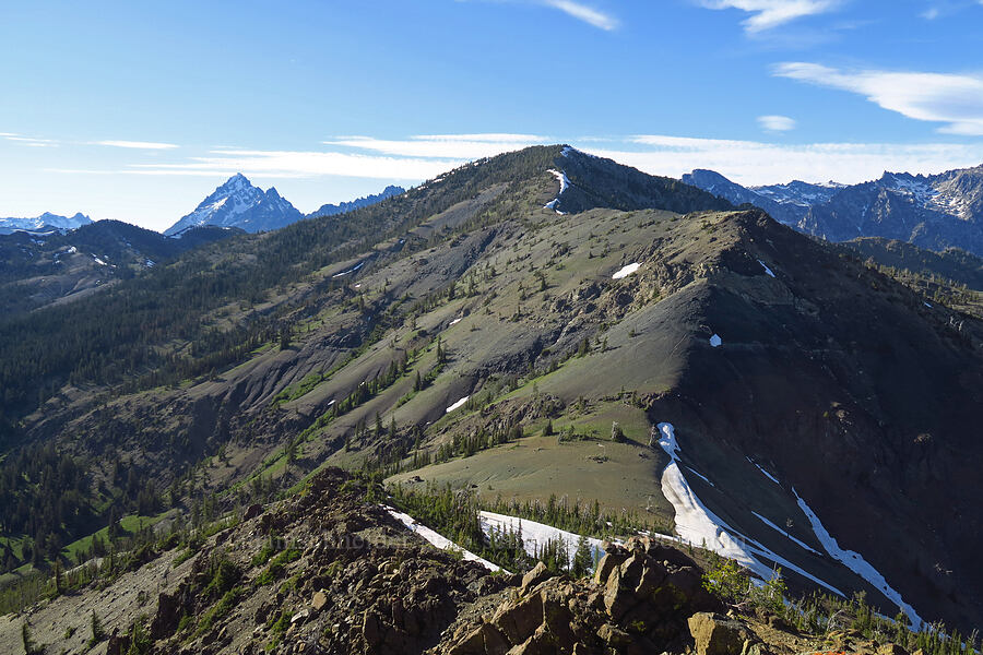 Navaho Peak from the southeast [Freedom Peak, Okanogan-Wenatchee National Forest, Kittitas County, Washington]