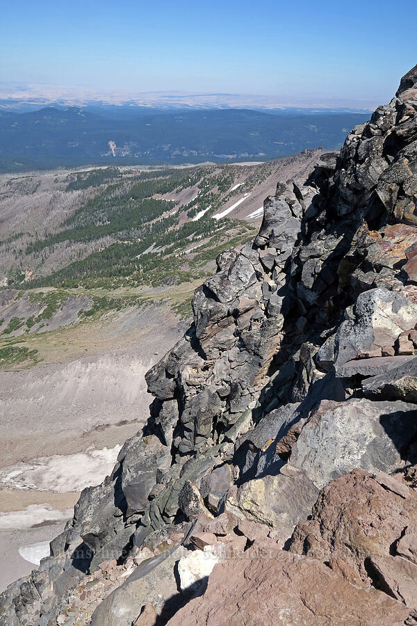 edge of Barrett Spur [Barrett Spur, Mt. Hood Wilderness, Hood River County, Oregon]