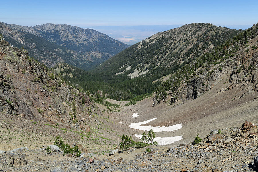 valley below Elkhorn Peak [Elkhorn Crest Trail, Wallowa-Whitman National Forest, Baker County, Oregon]