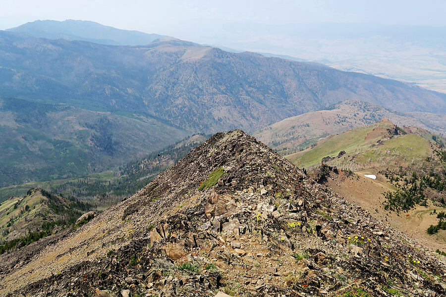 northwest ridge of Strawberry Mountain [Strawberry Mountain summit, Strawberry Mountain Wilderness, Grant County, Oregon]