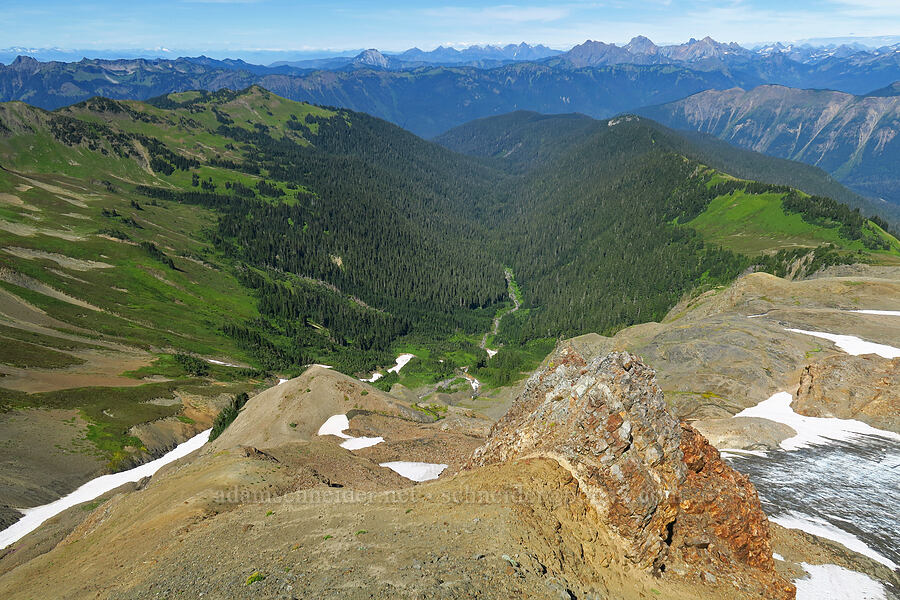 Skyline Divide, Deadhorse Creek, & Cougar Divide [Chowder Ridge, Mt. Baker Wilderness, Whatcom County, Washington]