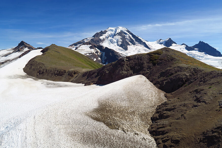 Hadley Glacier & Mount Baker [Chowder Ridge, Mt. Baker Wilderness, Whatcom County, Washington]