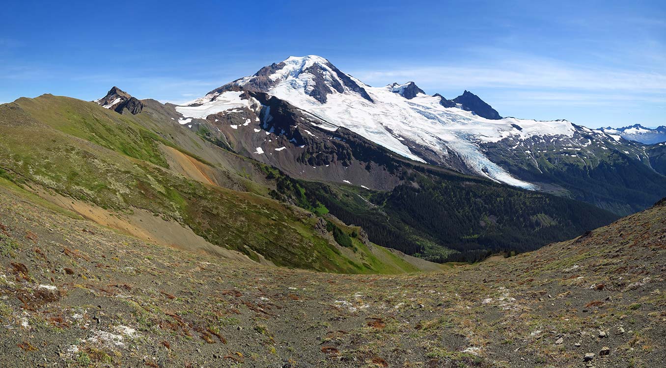 Chowder Ridge panorama 2 [Chowder Ridge, Mt. Baker Wilderness, Whatcom County, Washington]