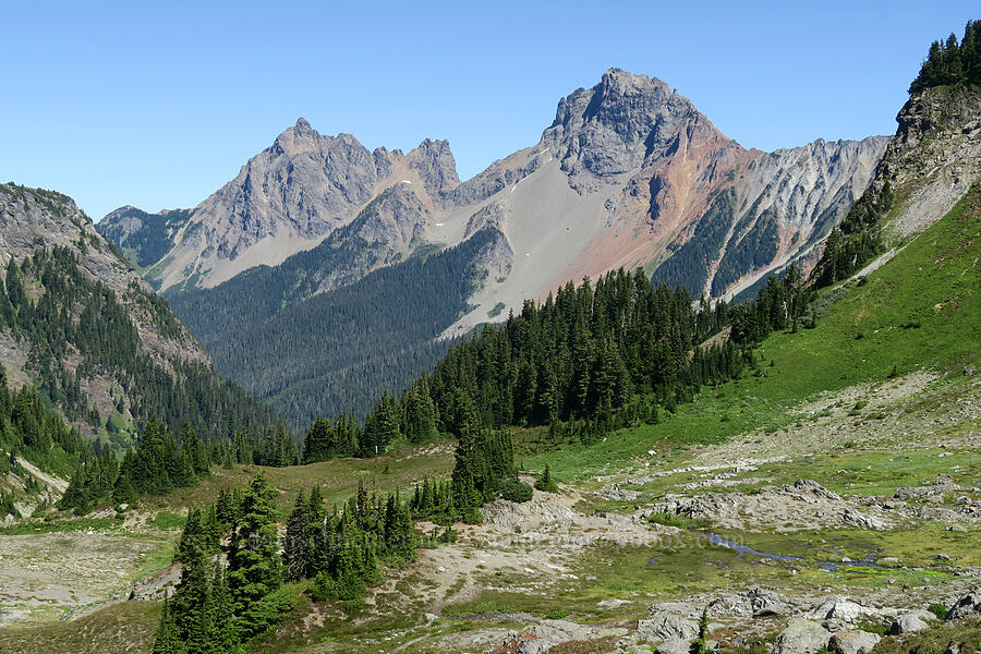 Canadian Border Peak & American Border Peak [Yellow Aster Butte Trail, Mt. Baker Wilderness, Whatcom County, Washington]