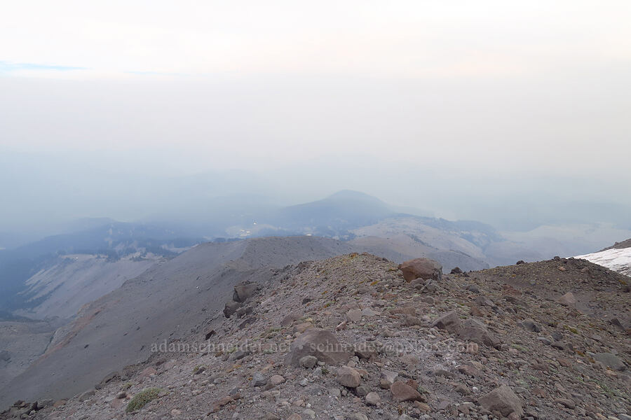 smoke [above Mt. Hood Meadows, Mt. Hood National Forest, Hood River County, Oregon]