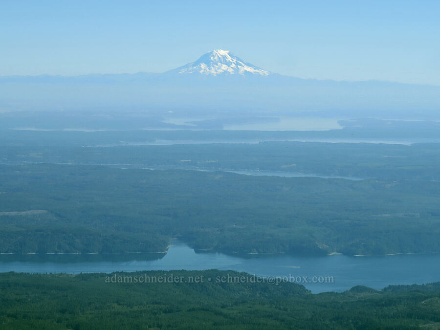 Mount Rainier & Hood Canal [Mt. Washington's summit, Mount Skokomish Wilderness, Mason County, Washington]