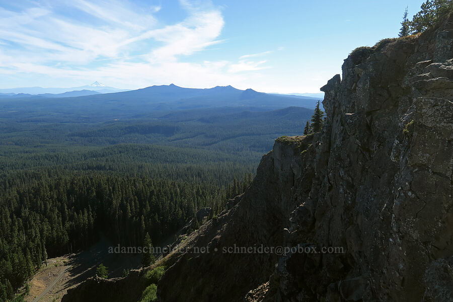 edge of Steamboat Mountain & Indian Heaven peaks [Steamboat Mountain, Gifford Pinchot National Forest, Skamania County, Washington]