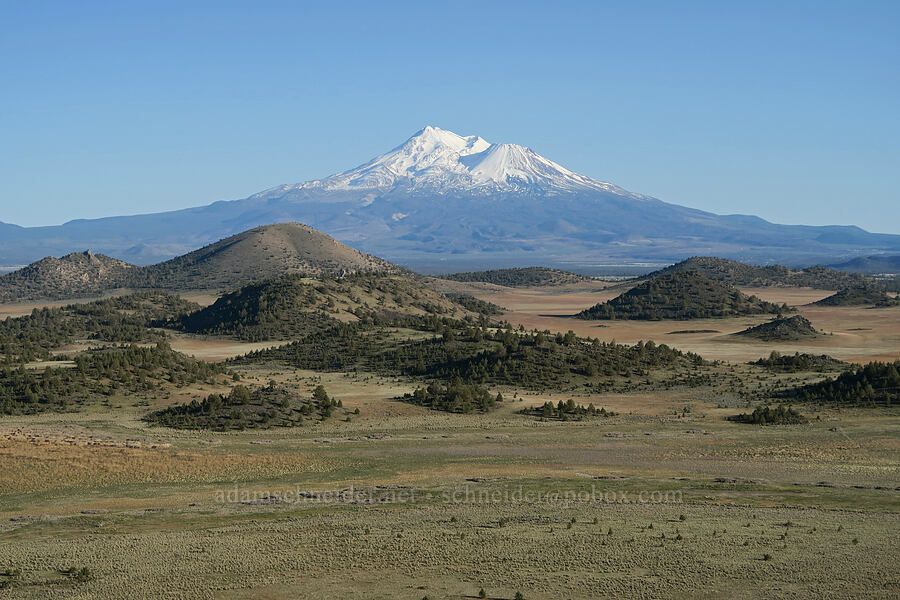 Mount Shasta & hummocks [Shasta Valley Wildlife Area, Siskiyou County, California]