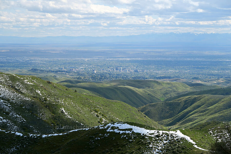 Boise & the Snake River Plain [Bogus Basin Road, Boise National Forest, Boise County, Idaho]