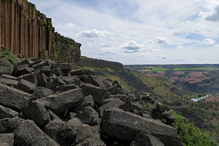 Trout Creek Wall & the Deschutes River [Trout Creek Climbing Area, Jefferson County, Oregon]