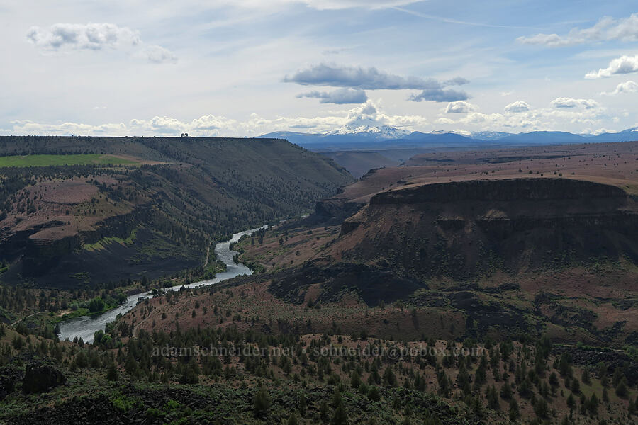 Deschutes River & Mount Jefferson [Trout Creek Climbing Area, Jefferson County, Oregon]