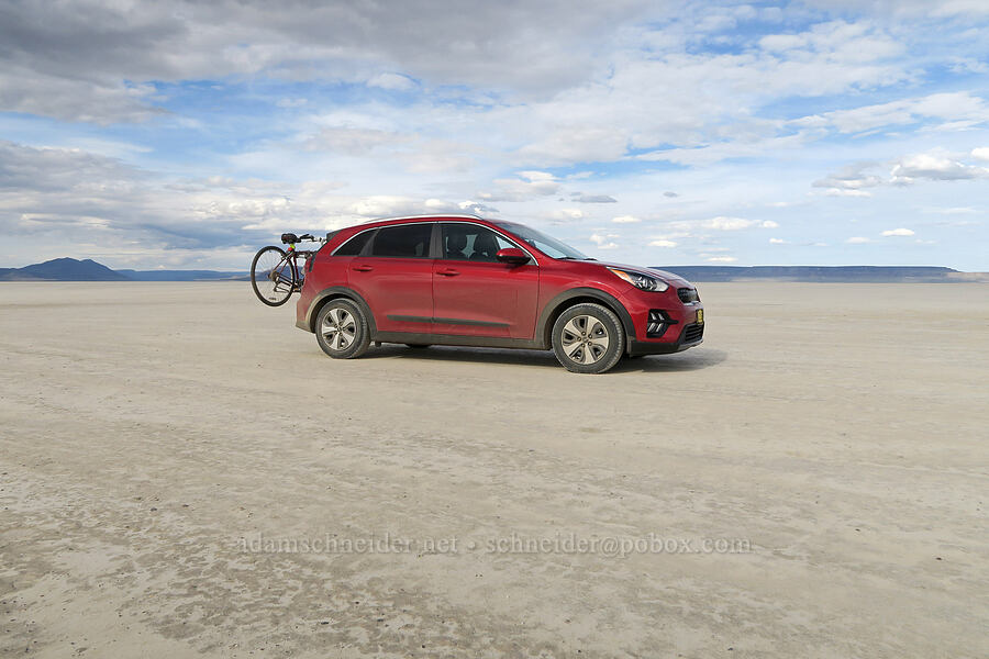 driving on the Alvord Desert [Alvord Desert, Harney County, Oregon]