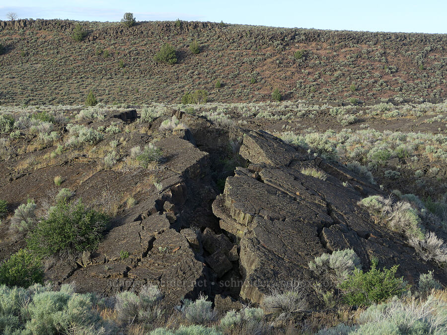 lava pressure ridge [Diamond Craters, Harney County, Oregon]
