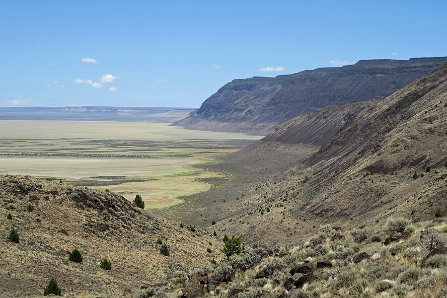 Warner Valley & Poker Jim Ridge [Hart Mountain Road, Hart Mountain National Antelope Refuge, Lake County, Oregon]