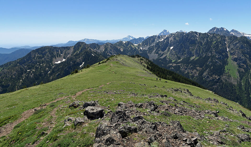 crest of Mount Townsend [Mount Townsend, Buckhorn Wilderness, Clallam County, Washington]