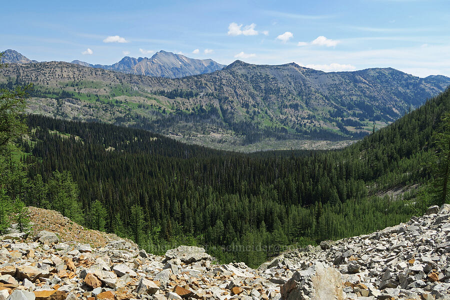 Robinson Mountain & a ridge to the east [Pacific Crest Trail, Okanogan-Wenatchee National Forest, Okanogan County, Washington]