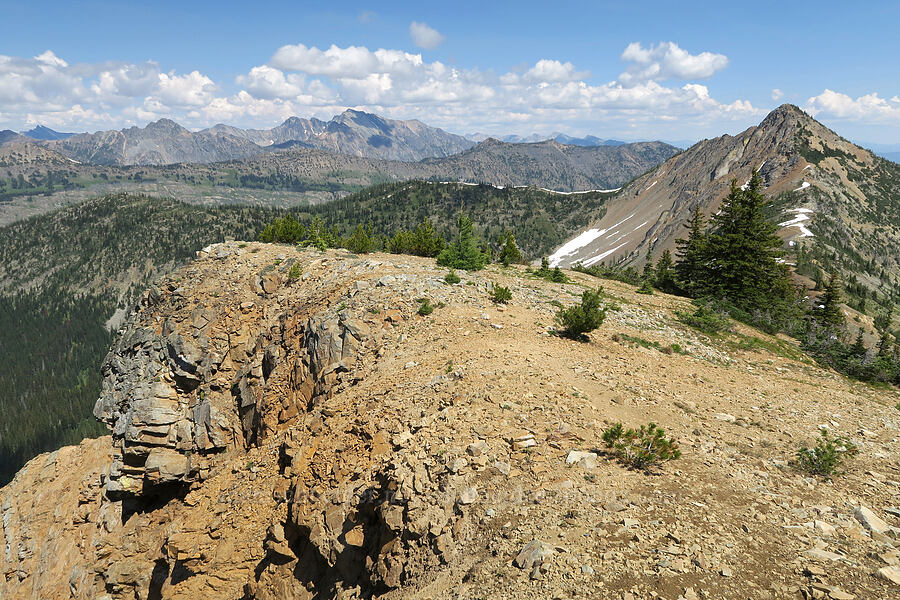 Tatie Peak's summit & Cone Mountain [Tatie Peak, Okanogan-Wenatchee National Forest, Whatcom County, Washington]