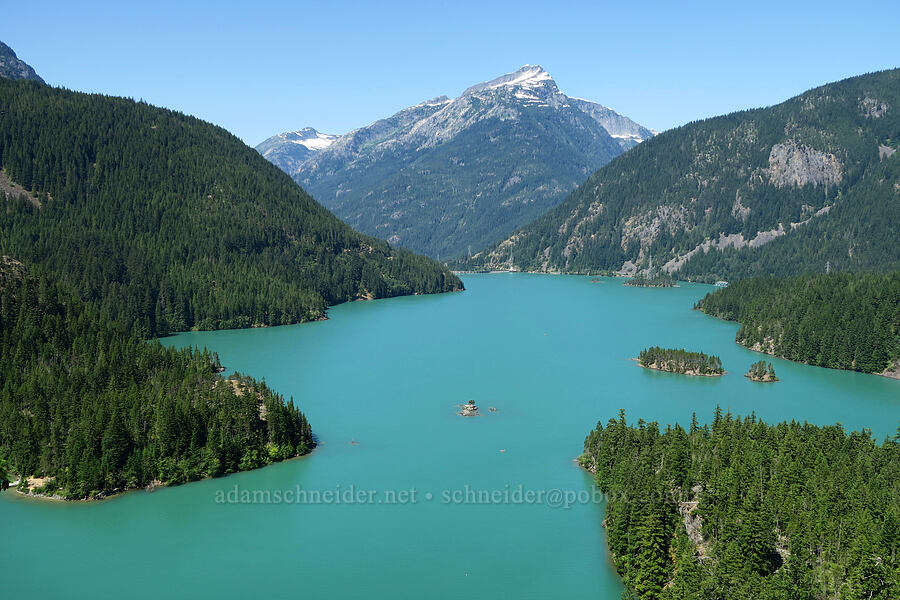 Diablo Lake & Davis Peak [Diablo Lake Overlook, Okanogan-Wenatchee National Forest, Whatcom County, Washington]