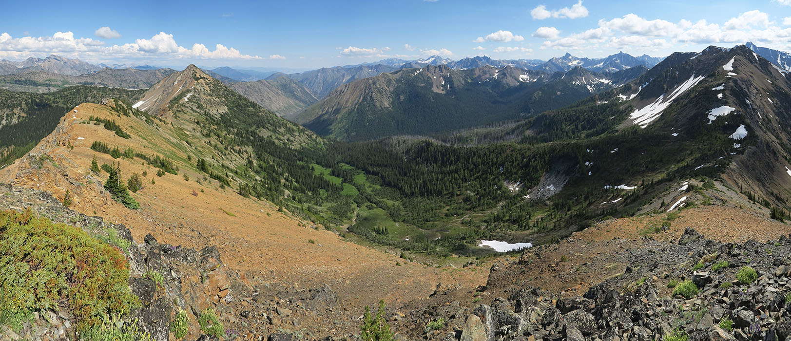 Tatie Peak summit panorama [Tatie Peak, Okanogan-Wenatchee National Forest, Whatcom County, Washington]