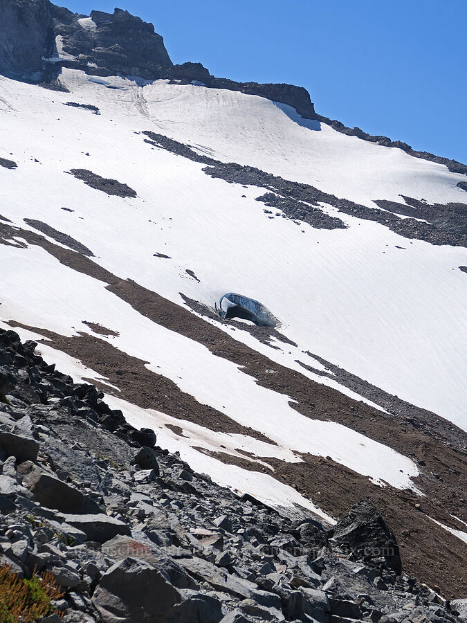 ice cave in Sandy Glacier [Cathedral Ridge, Mt. Hood Wilderness, Clackamas County, Oregon]