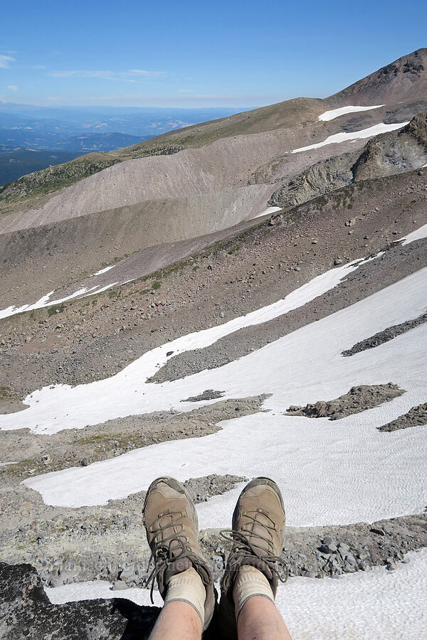 feet selfie [Co Rock, Mt. Hood Wilderness, Hood River County, Oregon]