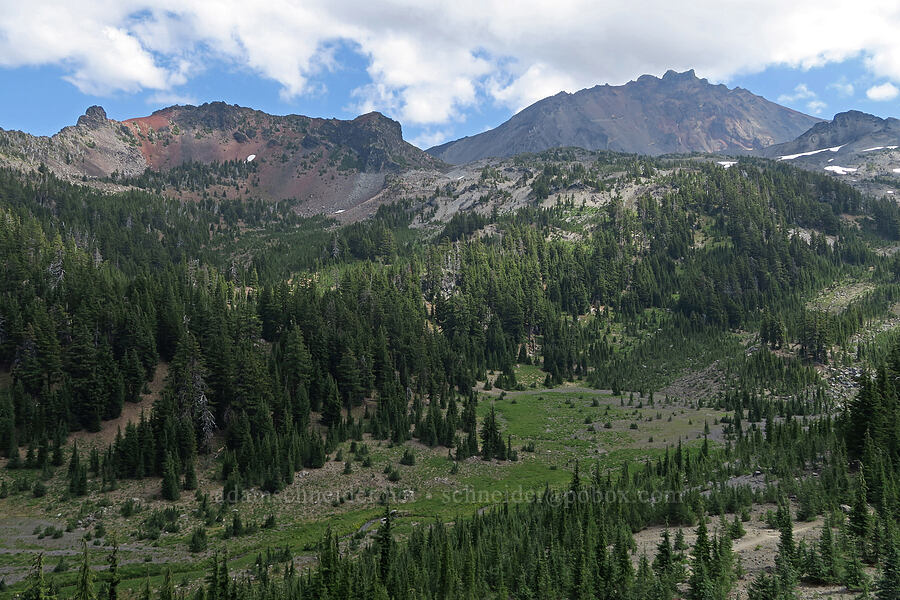 Little Brother & North Sister [Pacific Crest Trail, Three Sisters Wilderness, Lane County, Oregon]