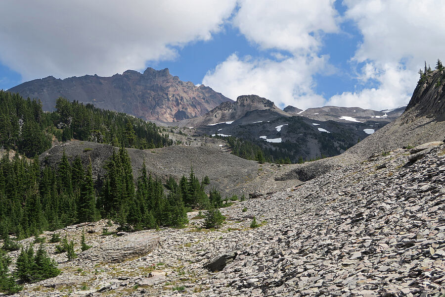 North Sister [above Glacier Creek, Three Sisters Wilderness, Lane County, Oregon]