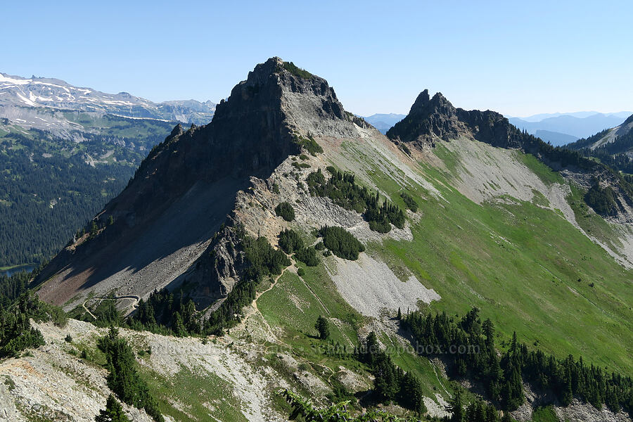 Pinnacle Peak & The Castle [Plummer Peak, Mt. Rainier National Park, Lewis County, Washington]