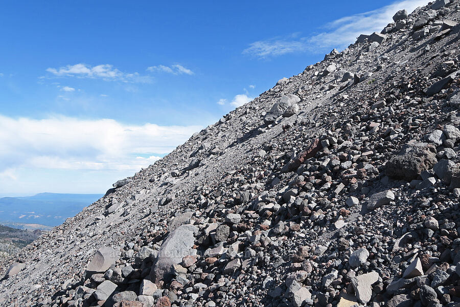 very steep moraine [above Bird Creek Meadows, Yakama Reservation, Yakima County, Washington]