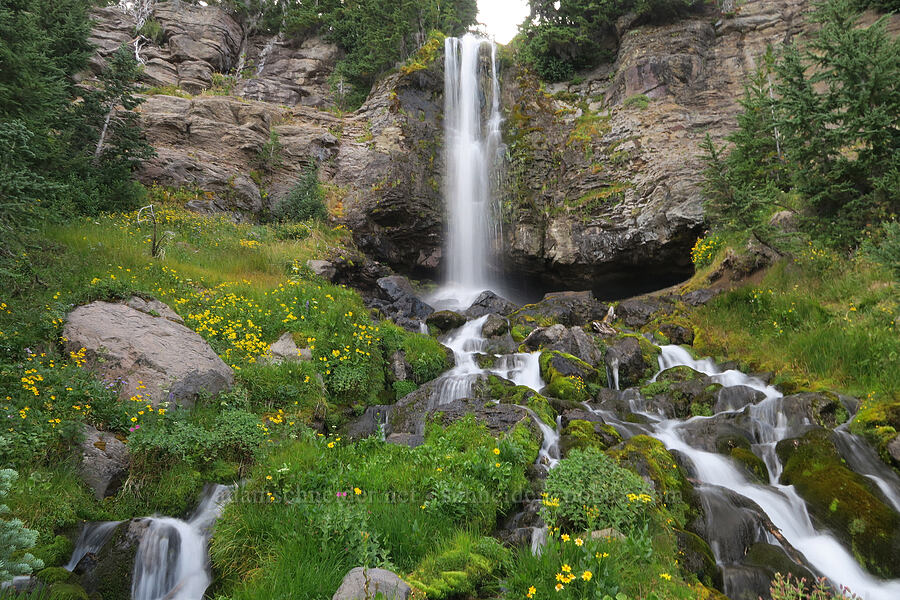 Crooked Creek Falls [Bird Lake Trail, Yakama Reservation, Yakima County, Washington]