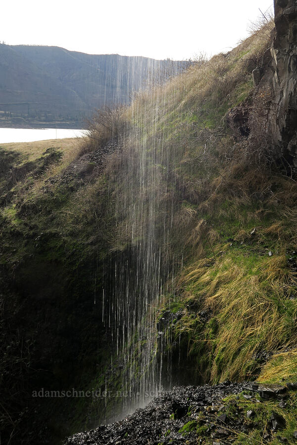 seasonal waterfall [Doug's Beach State Park, Klickitat County, Washington]