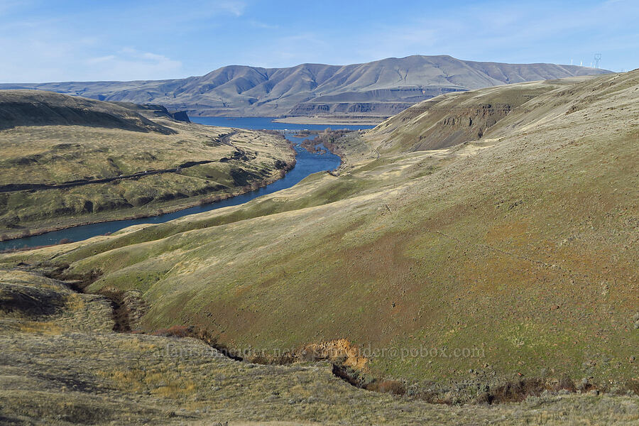 Ferry Springs Canyon, Deschutes River, & the Columbia River [Ferry Springs Trail, Deschutes River State Recreation Area, Sherman County, Oregon]