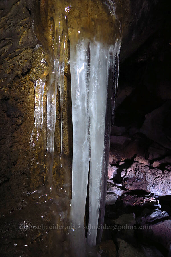 icicles [Garden Bridges, Lava Beds National Monument, Siskiyou County, California]