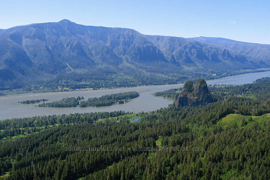 Nesmith Point & Beacon Rock [Hamilton Mountain, Beacon Rock State Park, Skamania County, Washington]