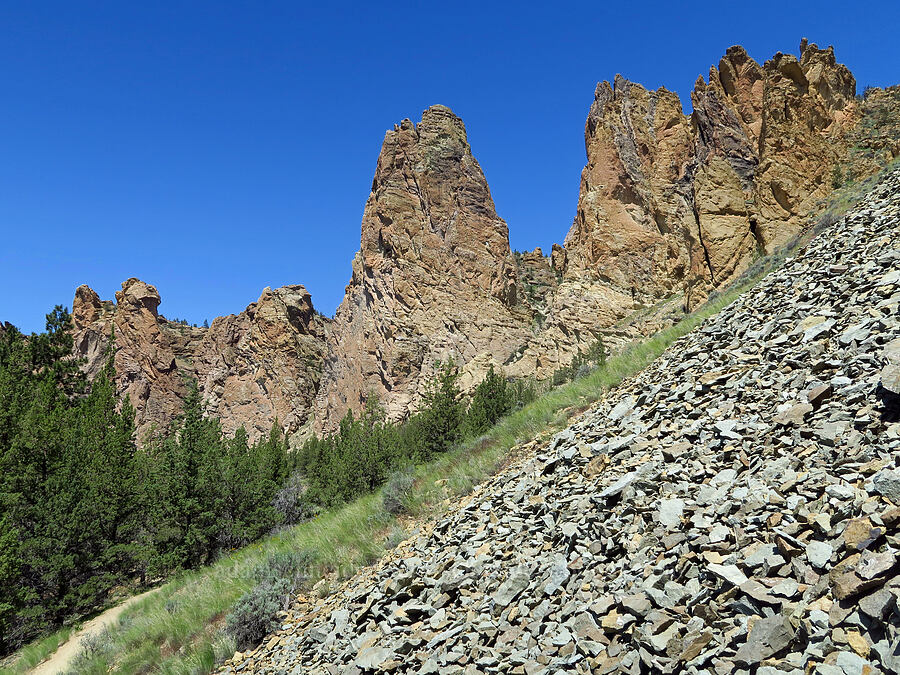Monument Area & talus [Smith Rock State Park, Deschutes County, Oregon]