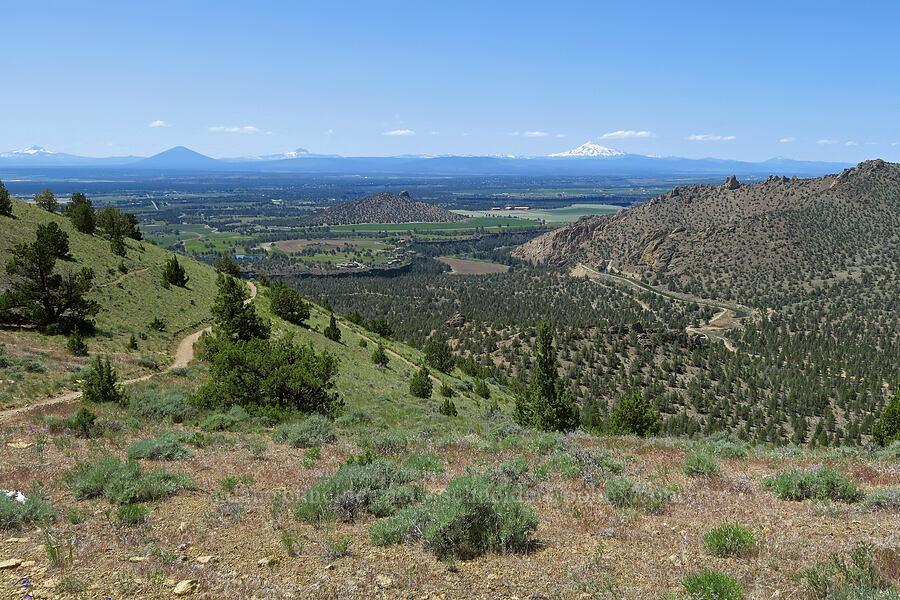distant volcanoes [Smith Rock State Park, Deschutes County, Oregon]