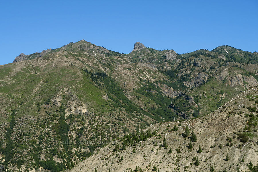 Mount Margaret & Mount Teragram [Harmony Viewpoint, Mt. St. Helens National Volcanic Monument, Skamania County, Washington]