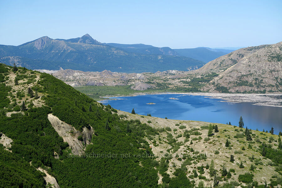 Spirit Lake & Spud Mountain [Donnybrook Viewpoint, Mt. St. Helens National Volcanic Monument, Skamania County, Washington]