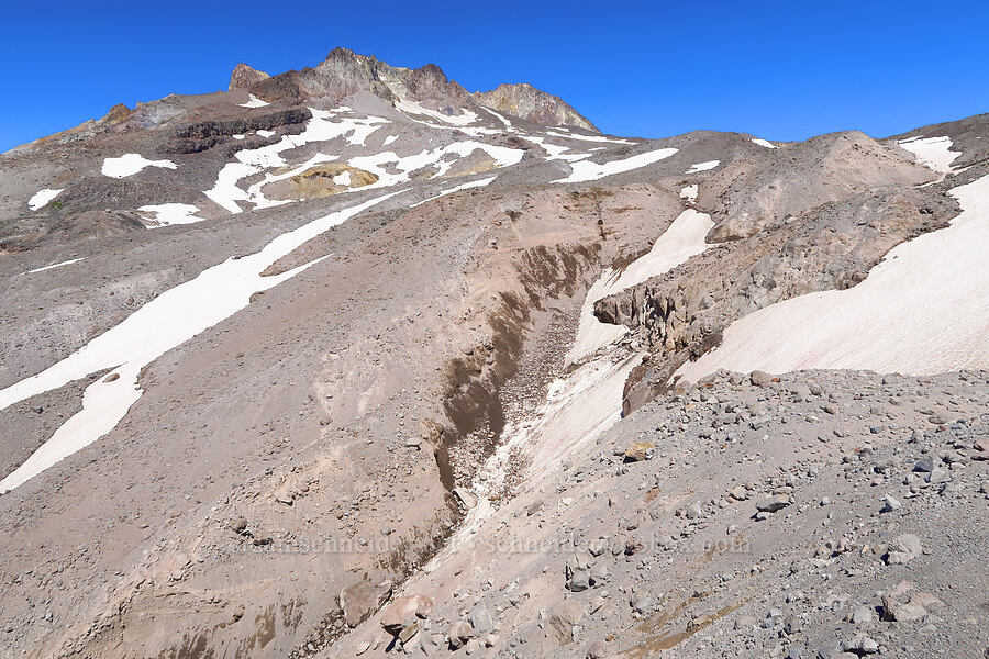 top of the south fork of the south fork of the Sandy River [above Paradise Park, Mt. Hood Wilderness, Clackamas County, Oregon]