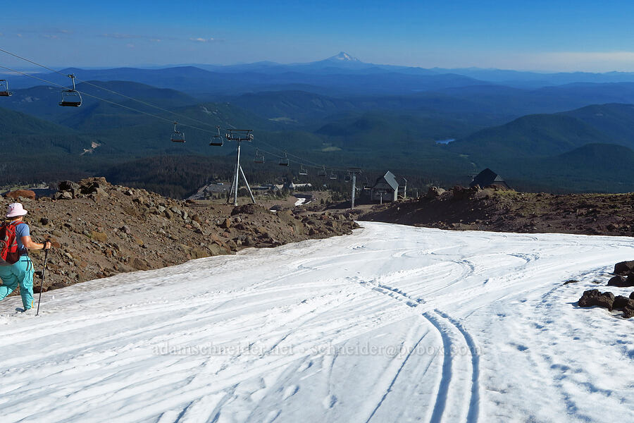 ski run [above Timberline Lodge, Mt. Hood Wilderness, Clackamas County, Oregon]