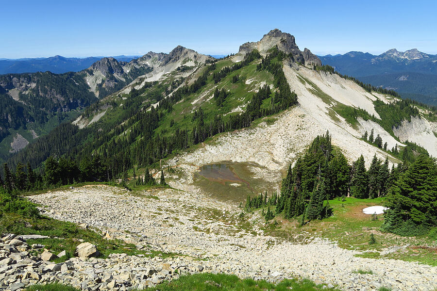 The Castle & the western Tatoosh Range [Foss Peak, Mount Rainier National Park, Lewis County, Washington]
