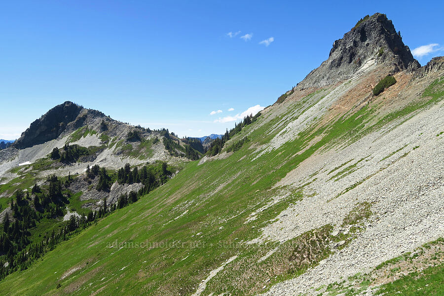 Plummer Peak & Pinnacle Peak [Tatoosh Range, Mount Rainier National Park, Lewis County, Washington]